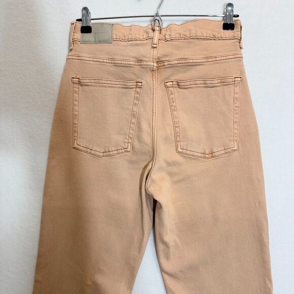 Everlane Way High Slim Jeans Womens 25 Beige Mid Rise Organic Cotton Stretch - Picture 7 of 14